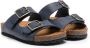 Gallucci Kids bucked leather sandals Blue - Thumbnail 1
