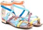 Gallucci Kids buckle-detail open-toe sandals Blue - Thumbnail 1