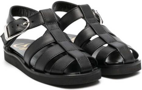 Gallucci Kids buckle-fastening leather sandals Black