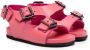 Gallucci Kids buckle-strap leather sandals Pink - Thumbnail 1