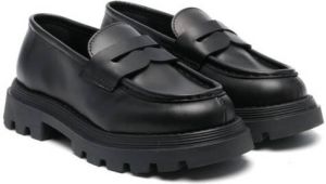 Gallucci Kids chunky slip-on loafers Black