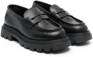 Gallucci Kids chunky slip-on loafers Black