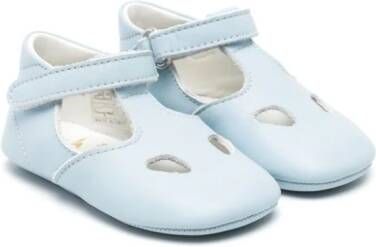 Gallucci Kids cut-out leather pre-walkers Blue