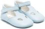 Gallucci Kids cut-out leather pre-walkers Blue - Thumbnail 1