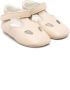 Gallucci Kids cut-out leather pre-walkers Neutrals - Thumbnail 1