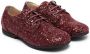 Gallucci Kids glitter lace-up ballerina shoes Red - Thumbnail 1