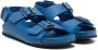 Gallucci Kids grained-leather buckle sandals Blue - Thumbnail 1