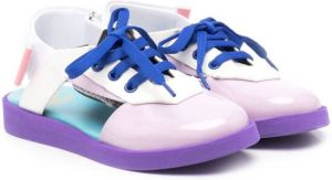 Gallucci Kids lace-up slingback shoes Purple