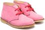 Gallucci Kids lace-up suede boots Pink - Thumbnail 1
