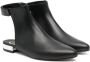 Gallucci Kids open-back leather boots Black - Thumbnail 1
