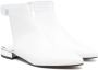 Gallucci Kids open-back leather boots White - Thumbnail 1