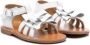 Gallucci Kids open-toe leather sandals White - Thumbnail 1