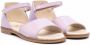 Gallucci Kids patent-leather flat sandals Purple - Thumbnail 1