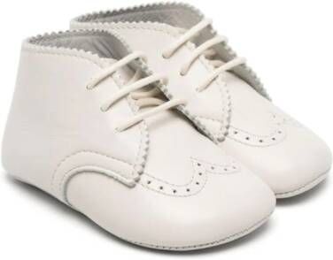 Gallucci Kids perforated-detailing leather sneakers Neutrals