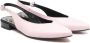 Gallucci Kids sling-back leather shoes Pink - Thumbnail 1