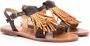 Gallucci Kids tassel trim sandals Brown - Thumbnail 1