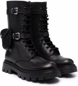 Gallucci Kids TEEN buckle-fastened tall boots Black