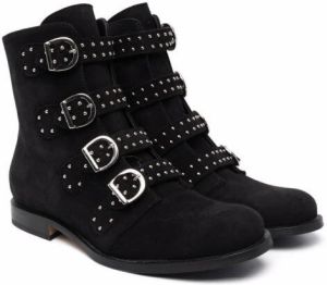 Gallucci Kids TEEN buckled ankle boots Black