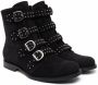 Gallucci Kids TEEN buckled ankle boots Black - Thumbnail 1