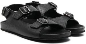 Gallucci Kids TEEN double-buckle sandals Black