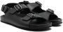 Gallucci Kids TEEN double-buckle sandals Black - Thumbnail 1