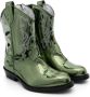 Gallucci Kids Texan foiled boots Green - Thumbnail 1