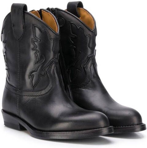 Gallucci Kids western ankle boots Black