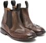 Gallucci Kids Western leather boots Brown - Thumbnail 1