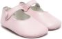 Gallucci Kids zigzag-edge leather ballerina shoes Pink - Thumbnail 1