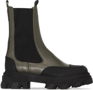 GANNI Chelsea ankle boots Green