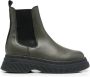 GANNI chunky leather Chelsea boots Green - Thumbnail 1