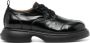 GANNI chunky leather derby shoes Black - Thumbnail 1