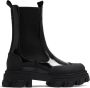 GANNI Cleated panelled Chelsea boots Black - Thumbnail 1