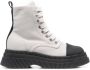 GANNI Creepers lace-up ankle boots Grey - Thumbnail 1