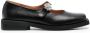 GANNI crystal-embellished square toe loafers Black - Thumbnail 1