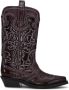 GANNI embroidered leather western boots - Thumbnail 1
