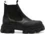 GANNI leather Chelsea boots Black - Thumbnail 1