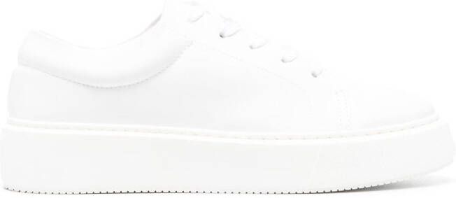 GANNI logo-patch low-top sneakers White