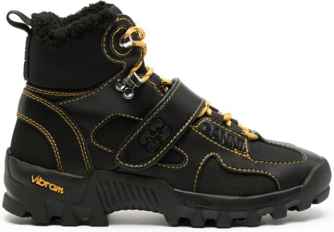 GANNI Performance Hiking touch-strap boots Black