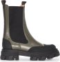 GANNI polished-finish ridged-sole boots Black - Thumbnail 1