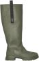 GANNI recycled rubber mid-calf boots Green - Thumbnail 1