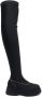 GANNI Retro Flatform above-knee boots Black - Thumbnail 1