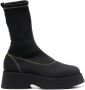 GANNI Retro Flatform ankle boots Black - Thumbnail 1