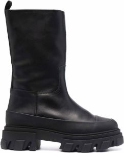 GANNI Tubular chunky-sole boots Black