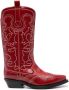 GANNI Western-style leather boots Red - Thumbnail 1