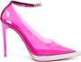 Gcds 130mm transparent pointed-toe pumps Pink - Thumbnail 1