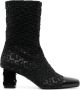 GCDS 75mm monogram-pattern ankle boots Black - Thumbnail 1