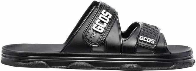 Gcds logo-strap sandals Black