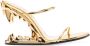 Gcds metallic 105mm heeled sandals Gold - Thumbnail 1