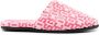 Gcds monogram-pattern round-toe slippers Pink - Thumbnail 1